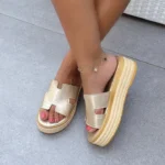 Franco Banetti Dolla Slipper Gold Cro 1