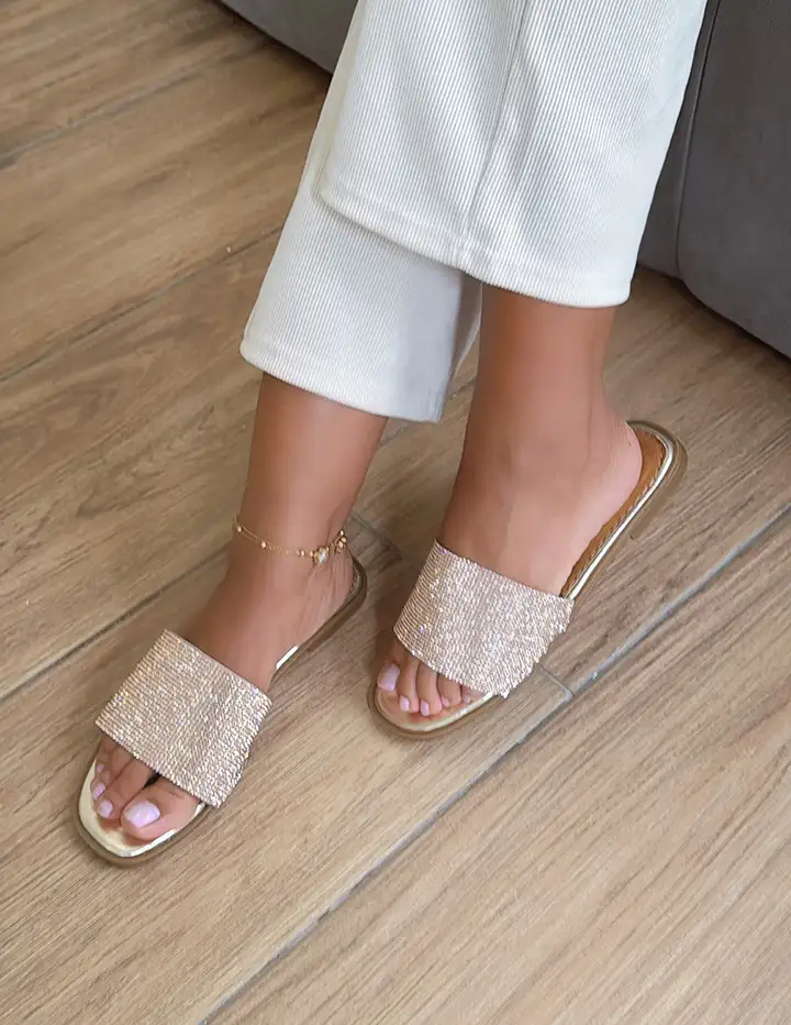 Franco Banetti Latve Slipper Gold