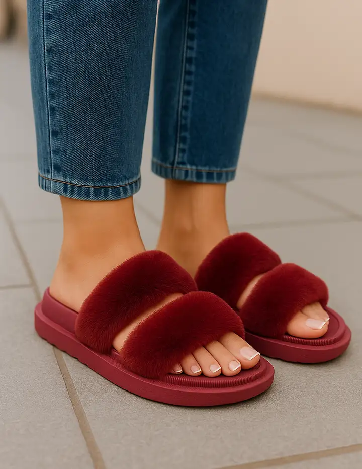 Franco Banetti Confy Slipper Bordo
