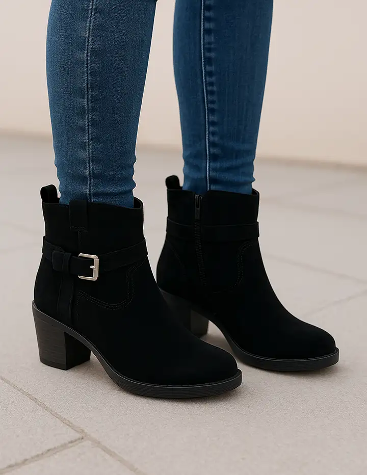 Franco Banetti Reva Boots Black Cha