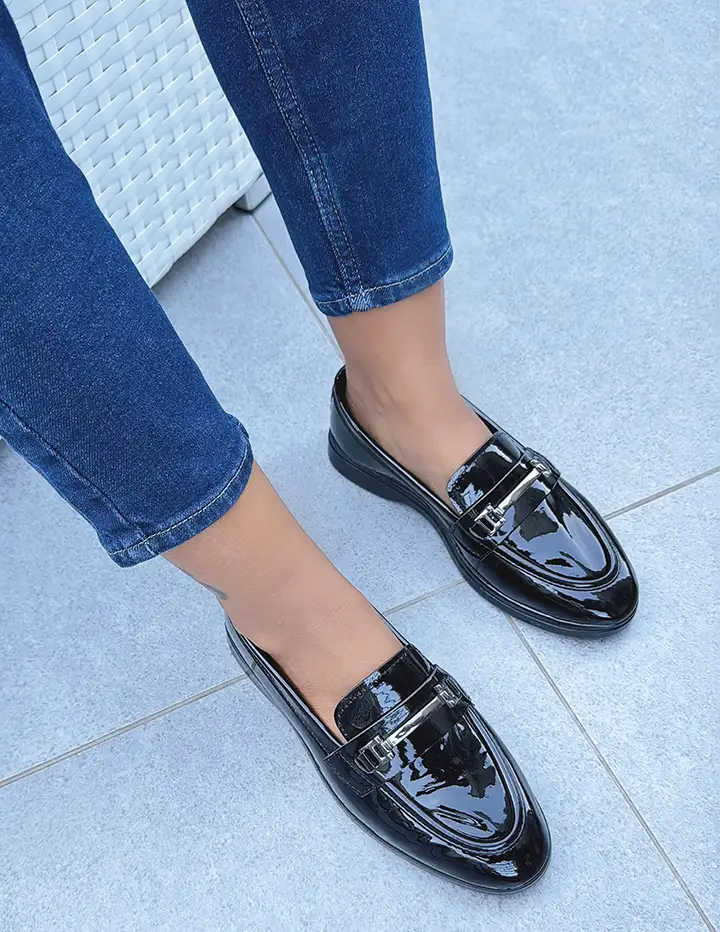 Franco Banetti Serti Ballerina Black Glo