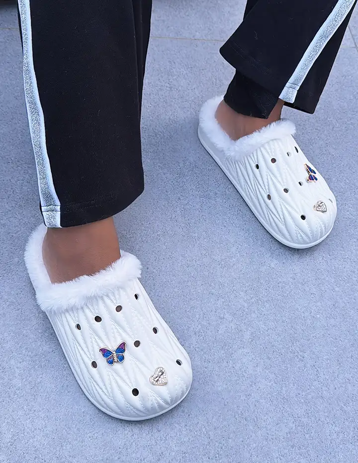 Franco Banetti Soot Slipper White