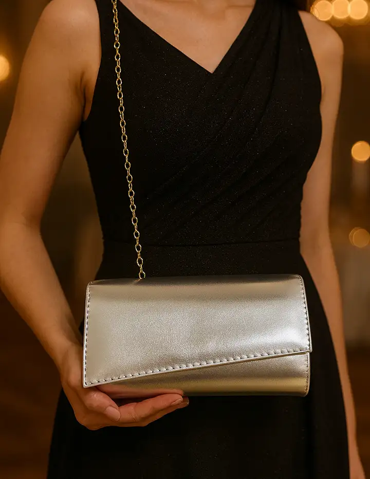 Franco Banetti Agne Bag Silver Glo