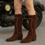 Franco Banetti Beads Boots Brown