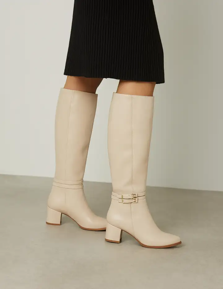 Franco Banetti Cizme Boots Beige