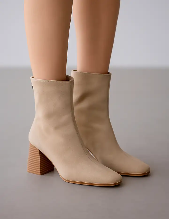 Franco Banetti Combat Boots Beige