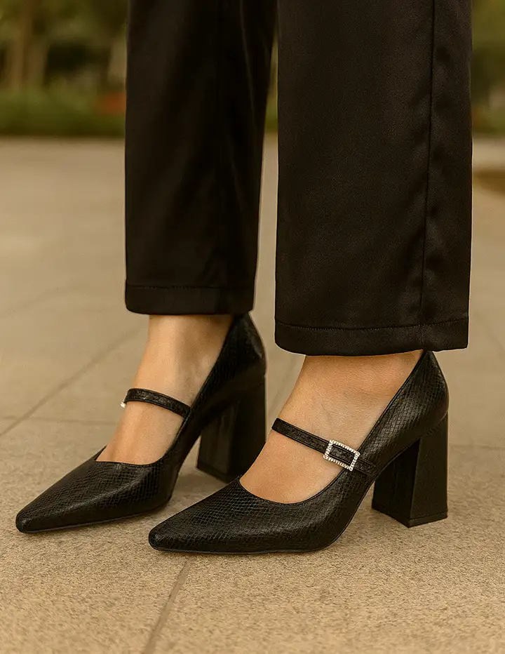 Franco Banetti Croz Pump Black Cro