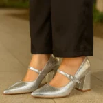 Franco Banetti Croz Pump Silver Cro