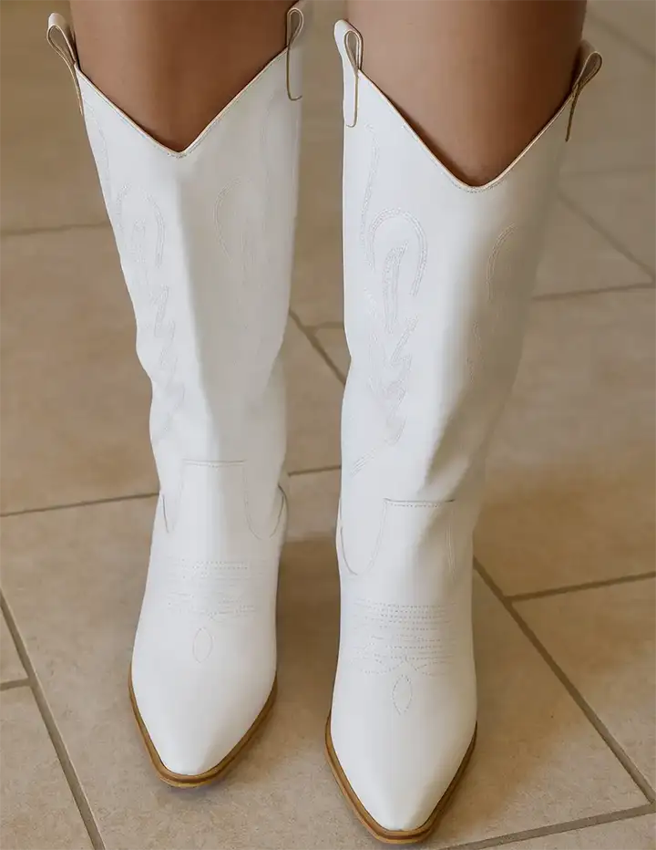 Franco Banetti Daya Boots White
