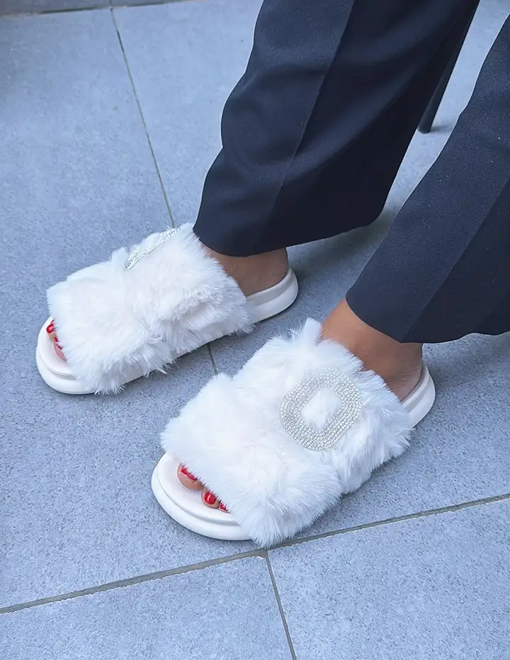 Franco Banetti Doo Slipper White