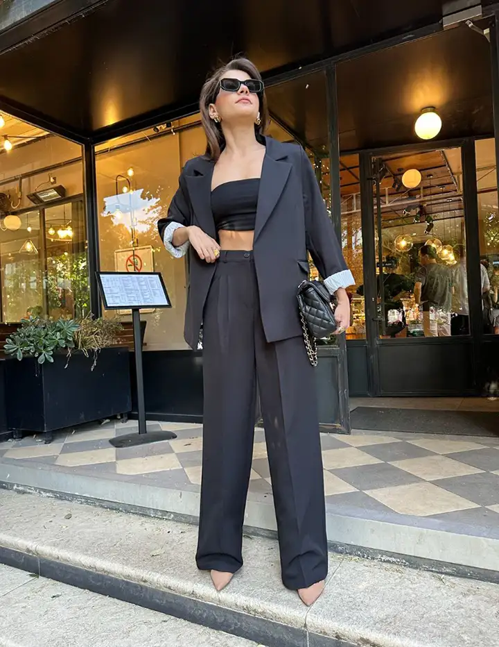 Franco Banetti Duct blazer Black