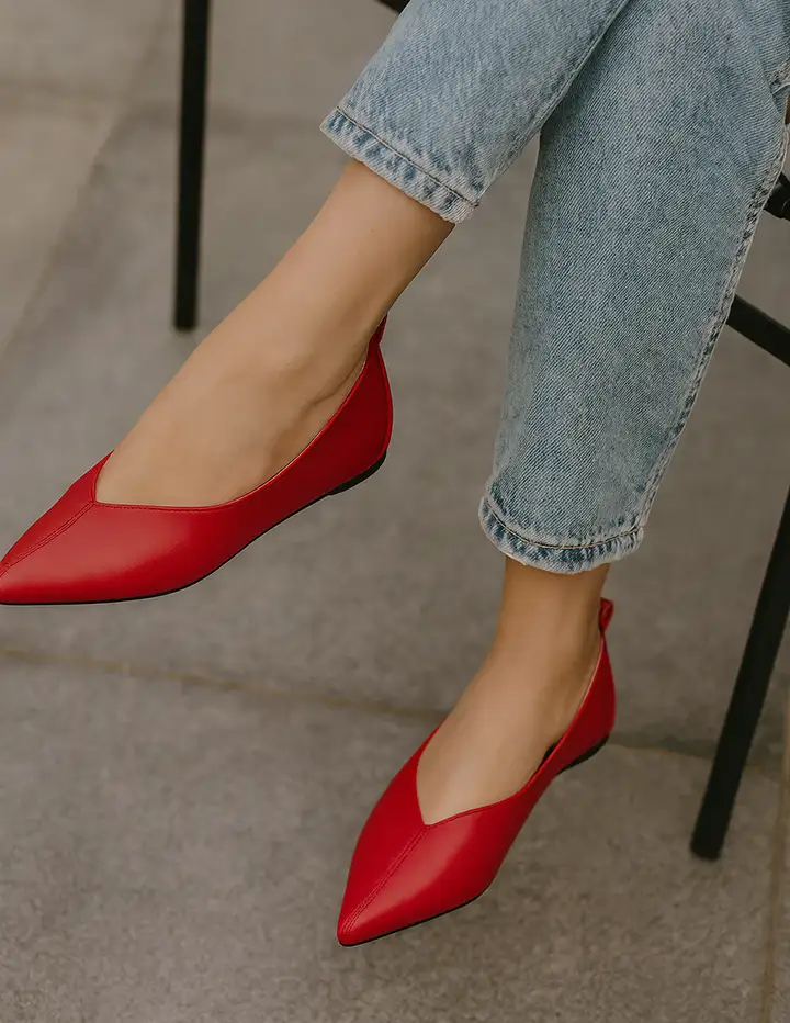 Franco Banetti Eilao ballerina Red