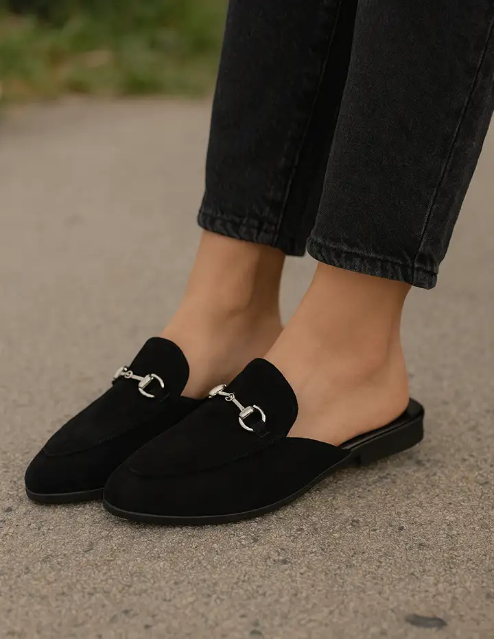 Franco Banetti Goa Slipper Black Cha