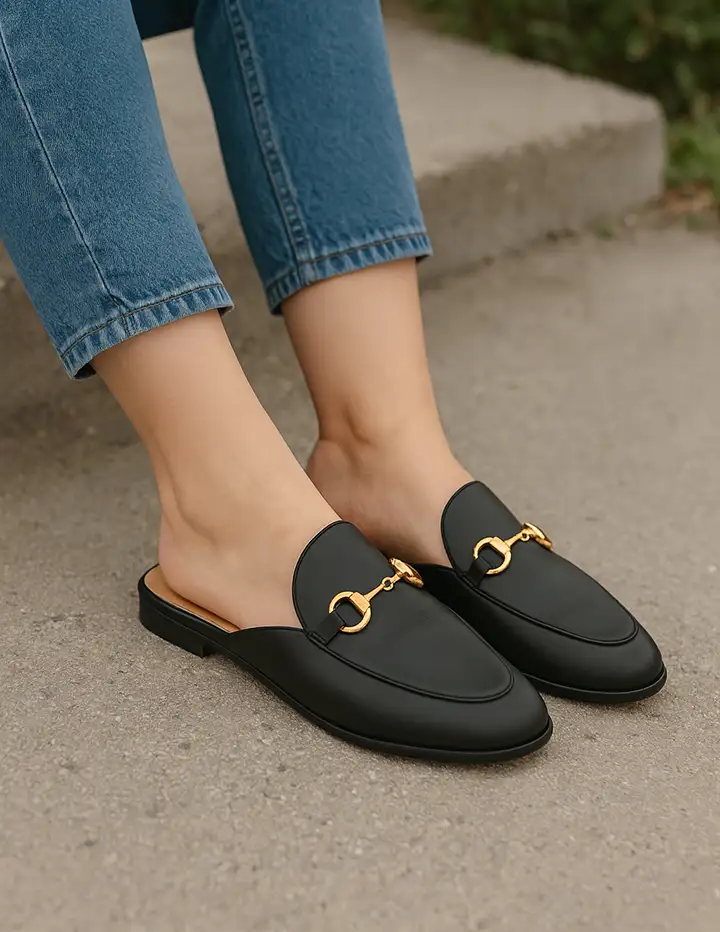 Franco Banetti Goa Slipper Black
