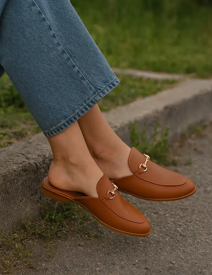 Franco Banetti Goa Slipper Camel