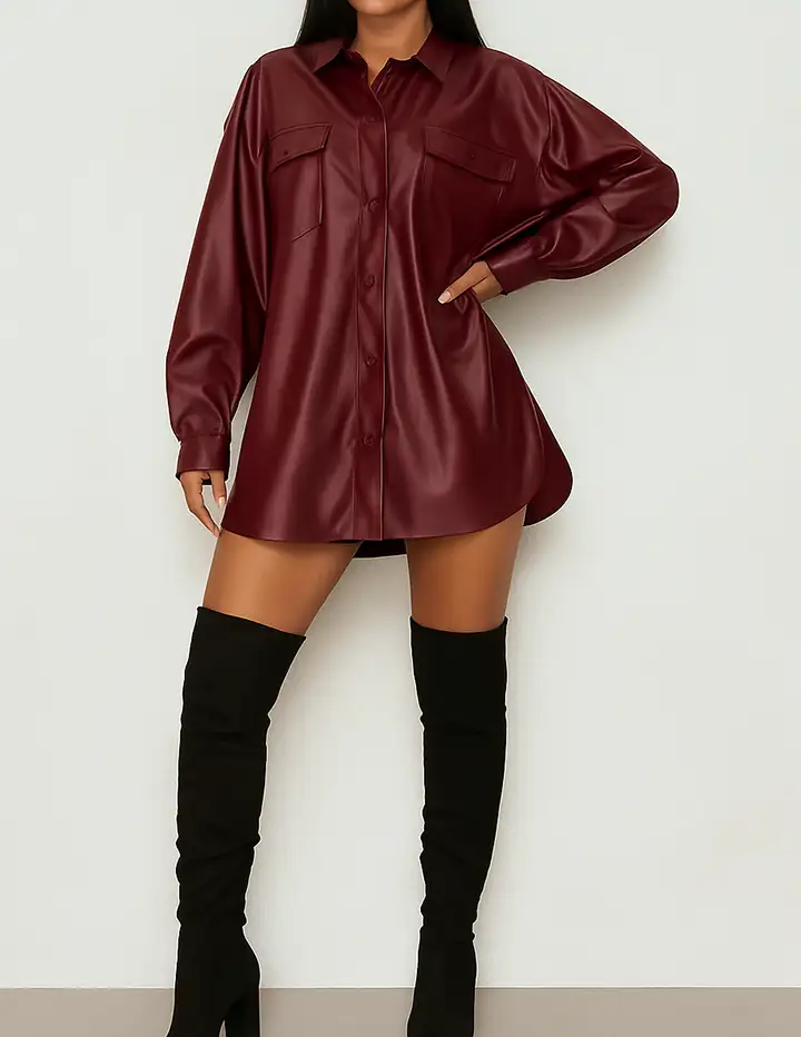 Franco Banetti Lezo shirt Bordo