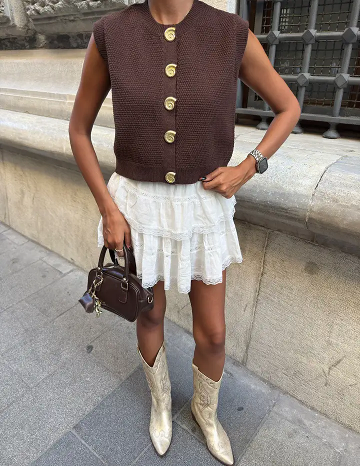 Franco Banetti Sasy vest Brown
