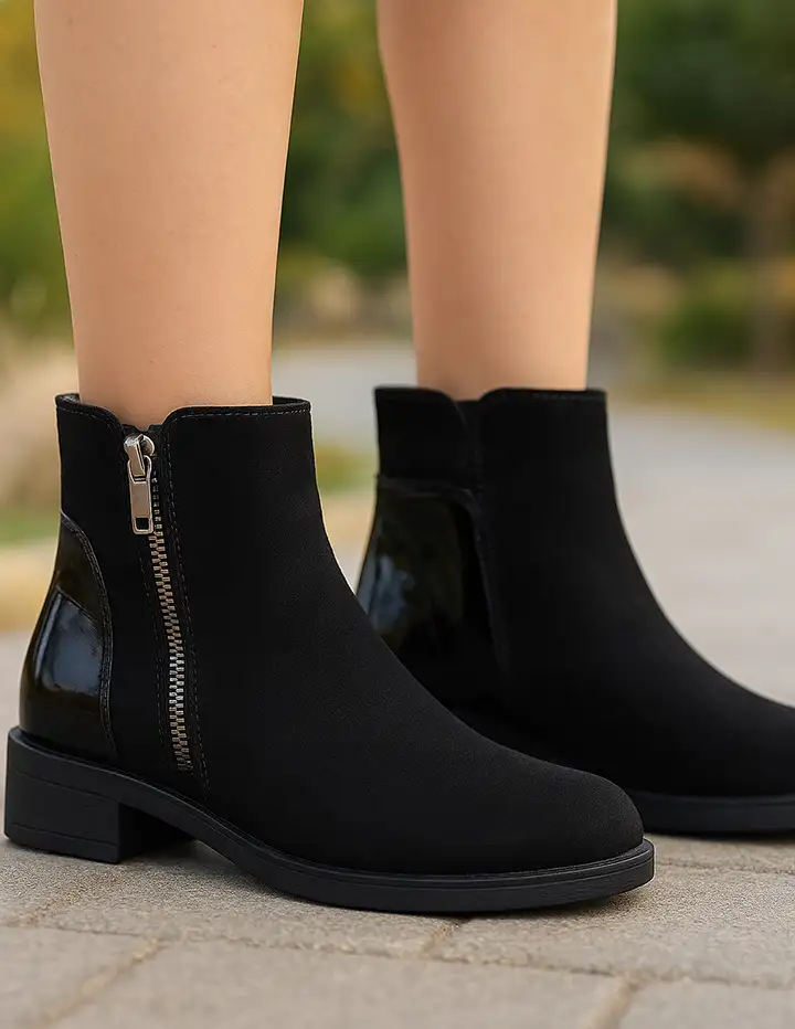 Franco Banetti Sole Boots Black Cha