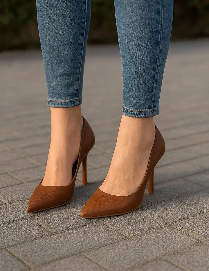 Franco Banetti Stelitino Pump Camel