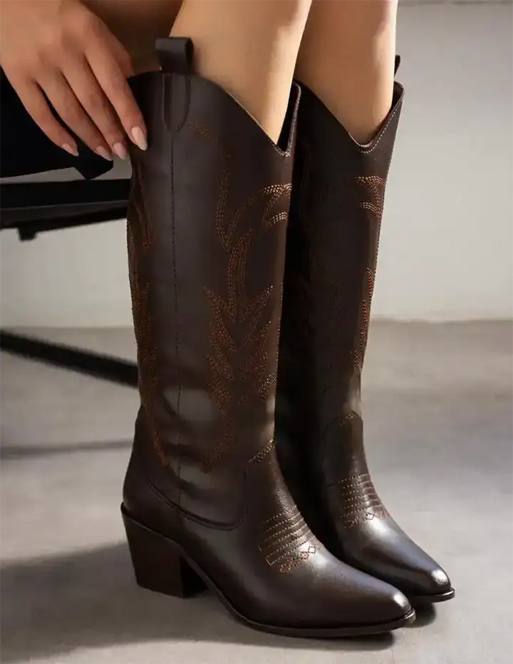Franco Banetti Texana Boots Brown