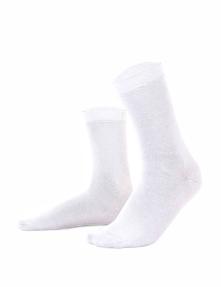 Marie France Classic Women Full Socks White