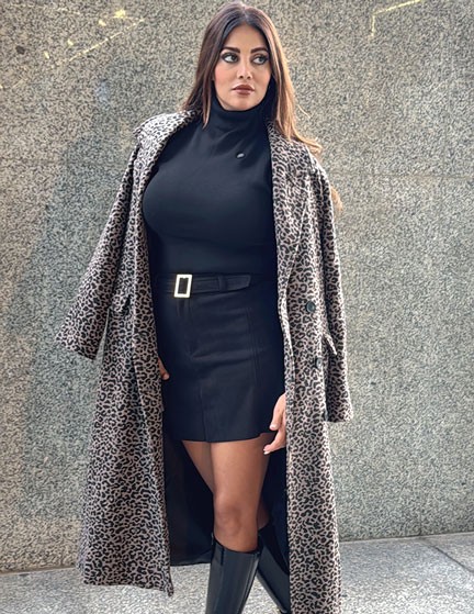 Franco banetti Leo Coat Leopard