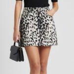 Franco Banetti Printed Skirt Tiger
