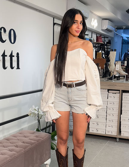 Franco Banetti Puffy Top White