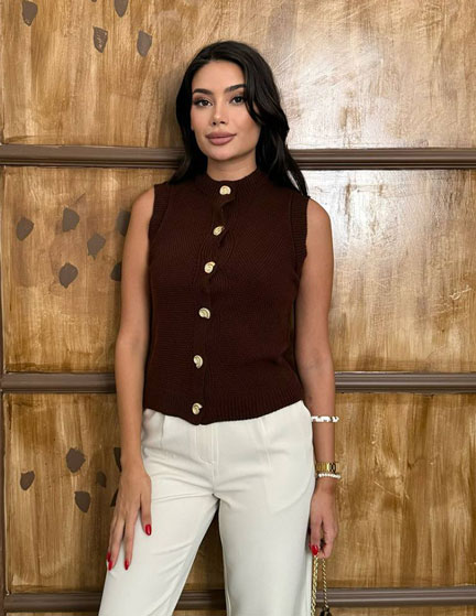 Franco Banetti Sasy Vest Brown