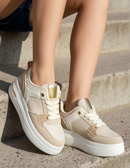 Franco Banetti Simran Sneakers Beige 1