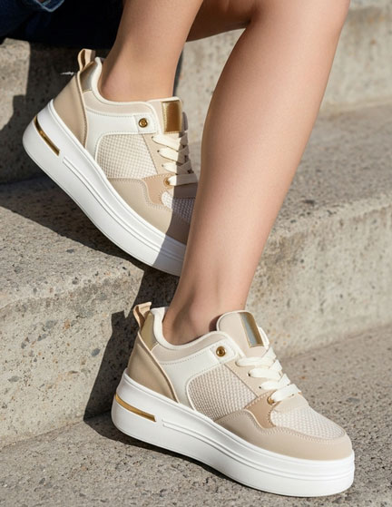 Franco Banetti Simran Sneakers Beige