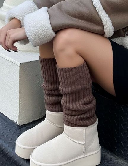 Franco Banetti Ugg Socks Brown