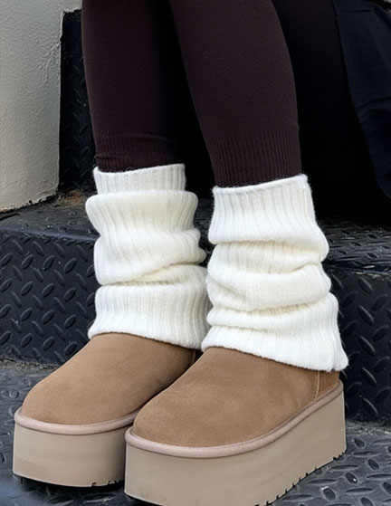 Franco Banetti Ugg Socks Off-White