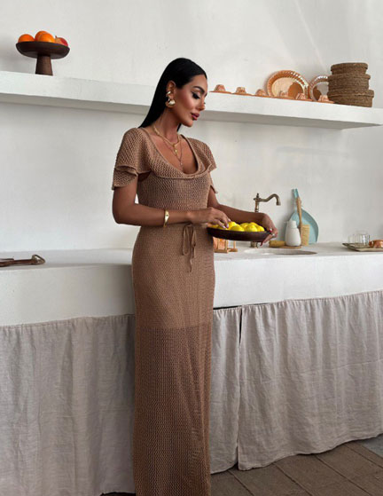 Franco Banetti See Dress Greige 1