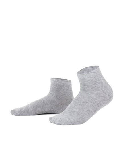Marie France Classic Women Half Socks Grey