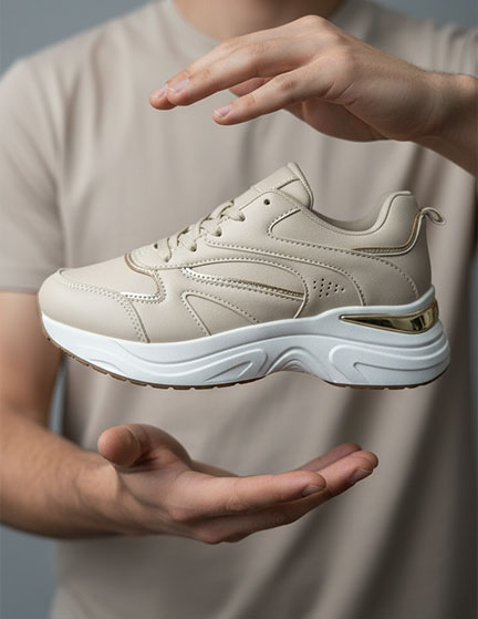 Franco Banetti Dami Sneakers Beige