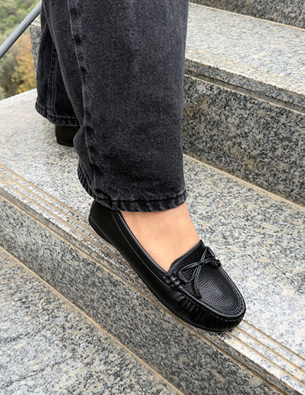 Franco Banetti Primo Moccasin Black