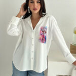 Franco Banetti Giraffe Shirt White