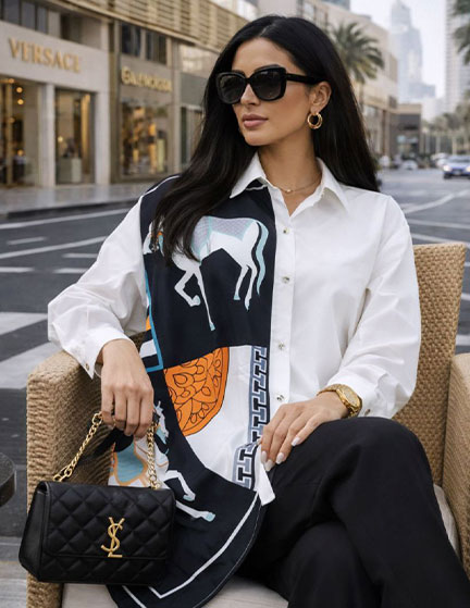 Franco Banetti Horse Shirt Black