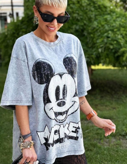 Franco Banetti Mickey T-shirt Grey
