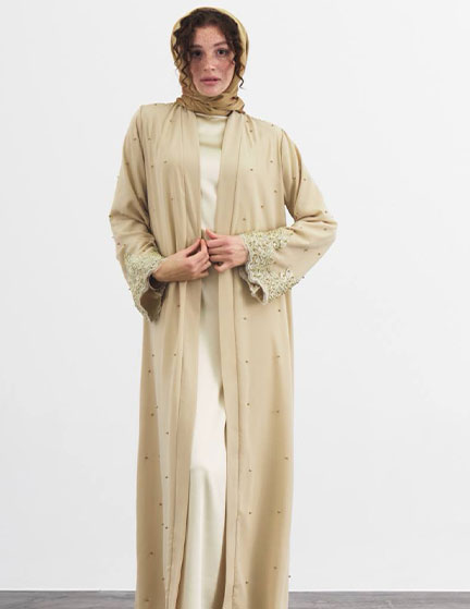 Franco Banetti Donte Abaya Beige 2