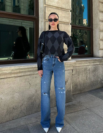 Franco Banetti Ripped Jeans Blue