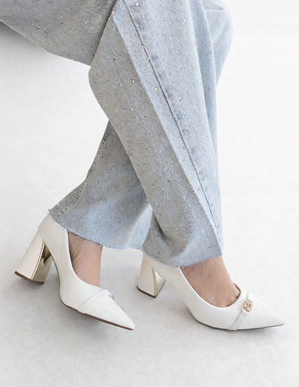 Franco Banetti Gayna Pump White