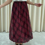 Franco Banetti Kiko Skirt Bordo