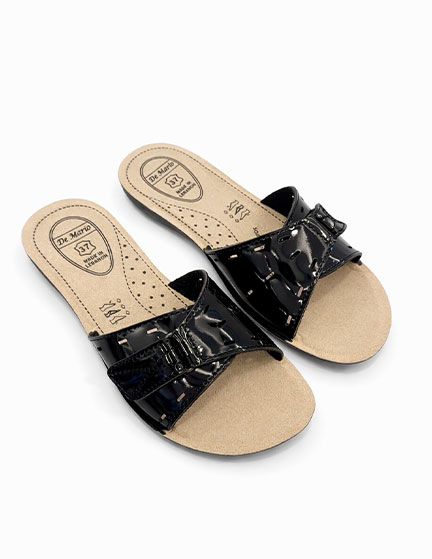Franco Banetti Mavi Slipper Black Glo