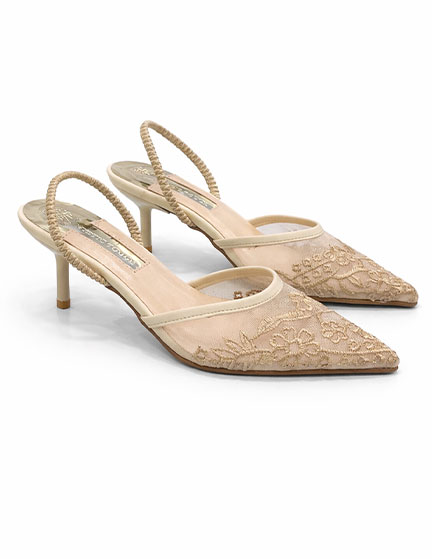 Franco Banetti Dantel Pump Beige