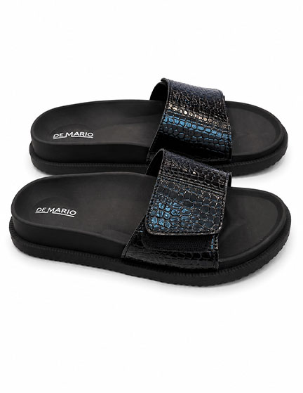 Franco Banetti Elastic Slipper Black