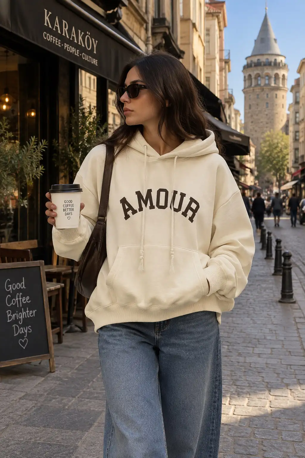 Franco Banetti Sofia Hoodie Beige