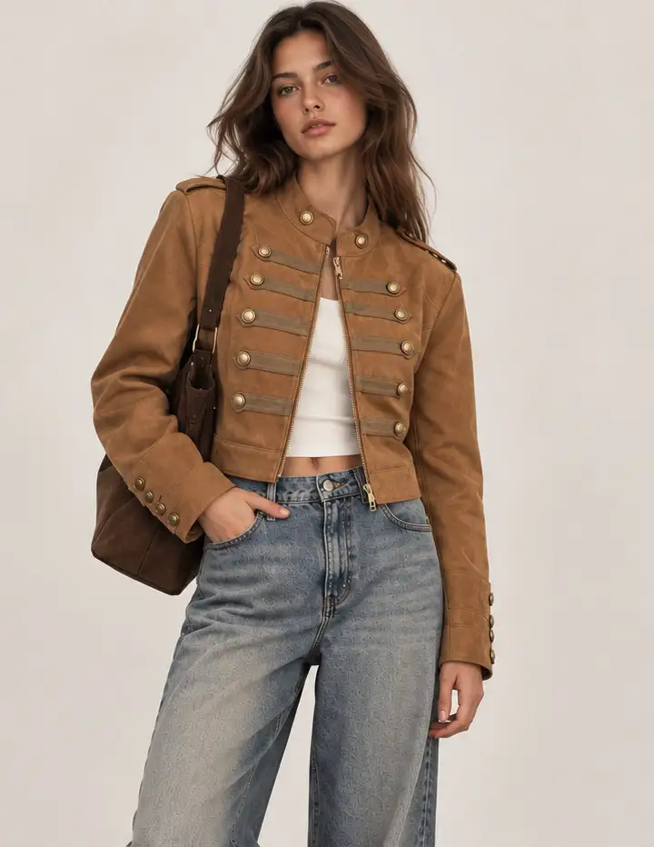 Franco Banetti Military Jacket Camel 2